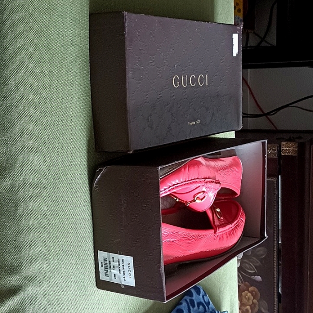 1953 Vintage Gucci Off Pink Colored Horsebit Loafers  40.5 Eu U.S w10  m7.5 nice